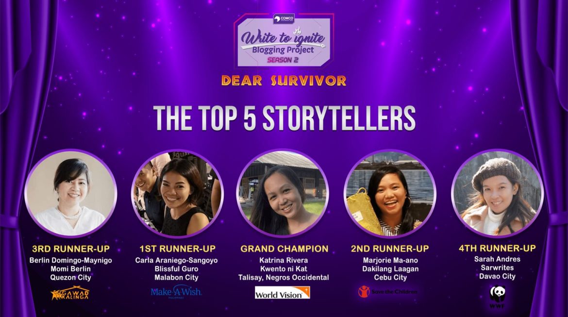 ComCo Southeast Asia Write to Ignite Blogging Project Season 2 Top 5 Storytellers