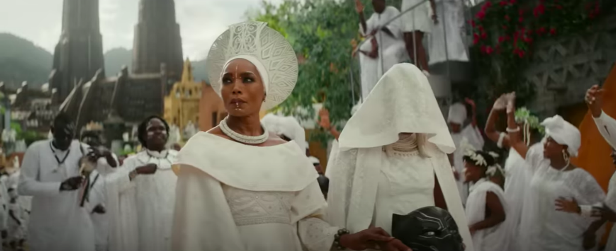 Black Panther Wakanda Forever still funeral scene