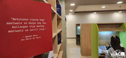 There are inspirational quotes all over and the library is full of Instagrammable places.