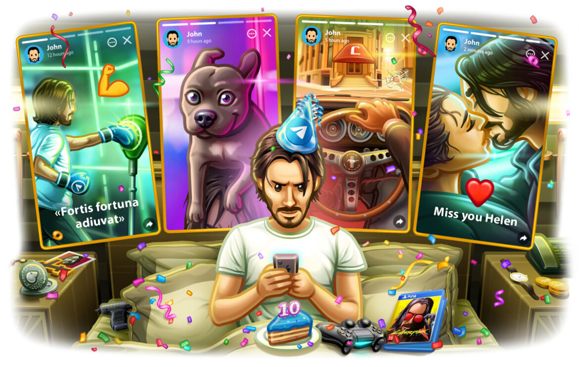 Telegram stories now available