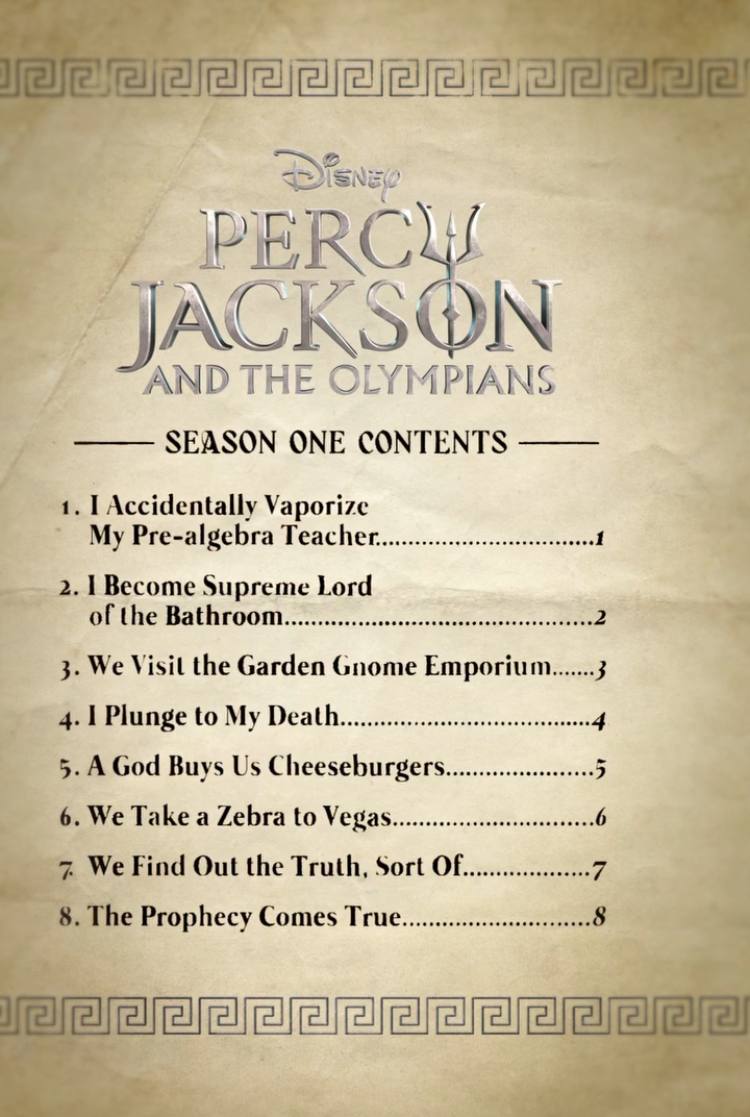 Percy Jackson and the Olympians on Disney Plus Episodes