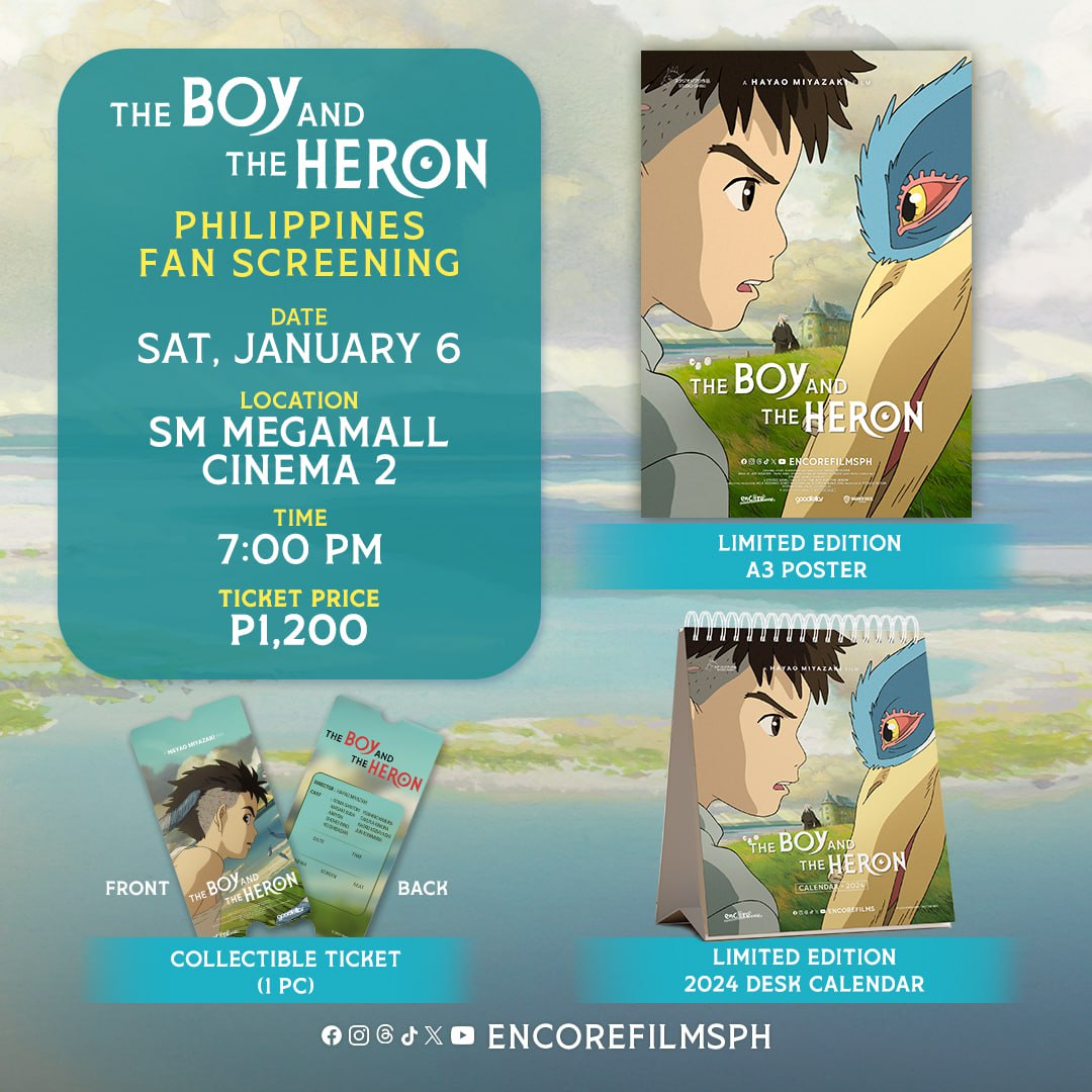 The Boy and The Heron Jan 8 Limited Screening Perks