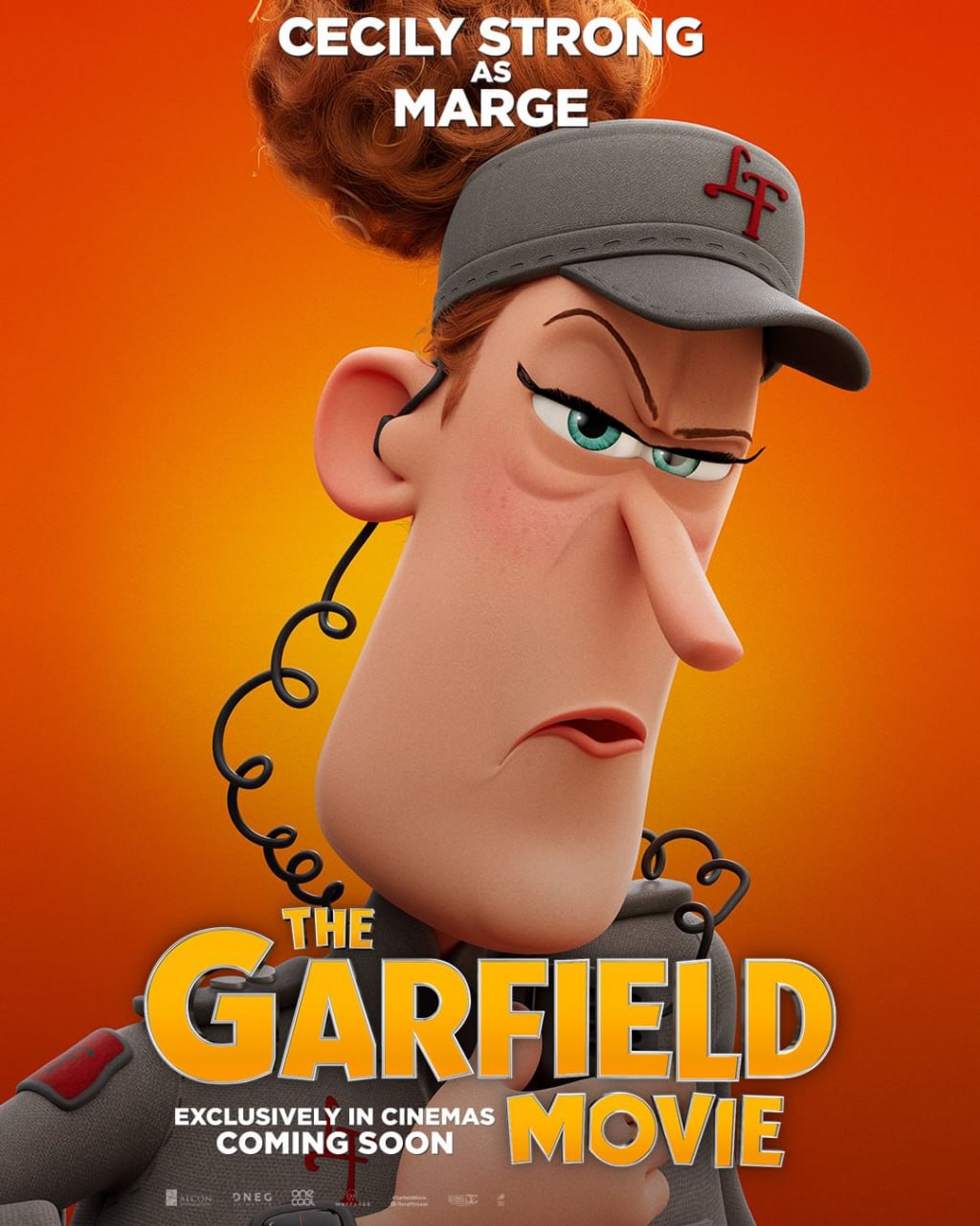 The Garfield Movie Featuring Marge with a scary expression.