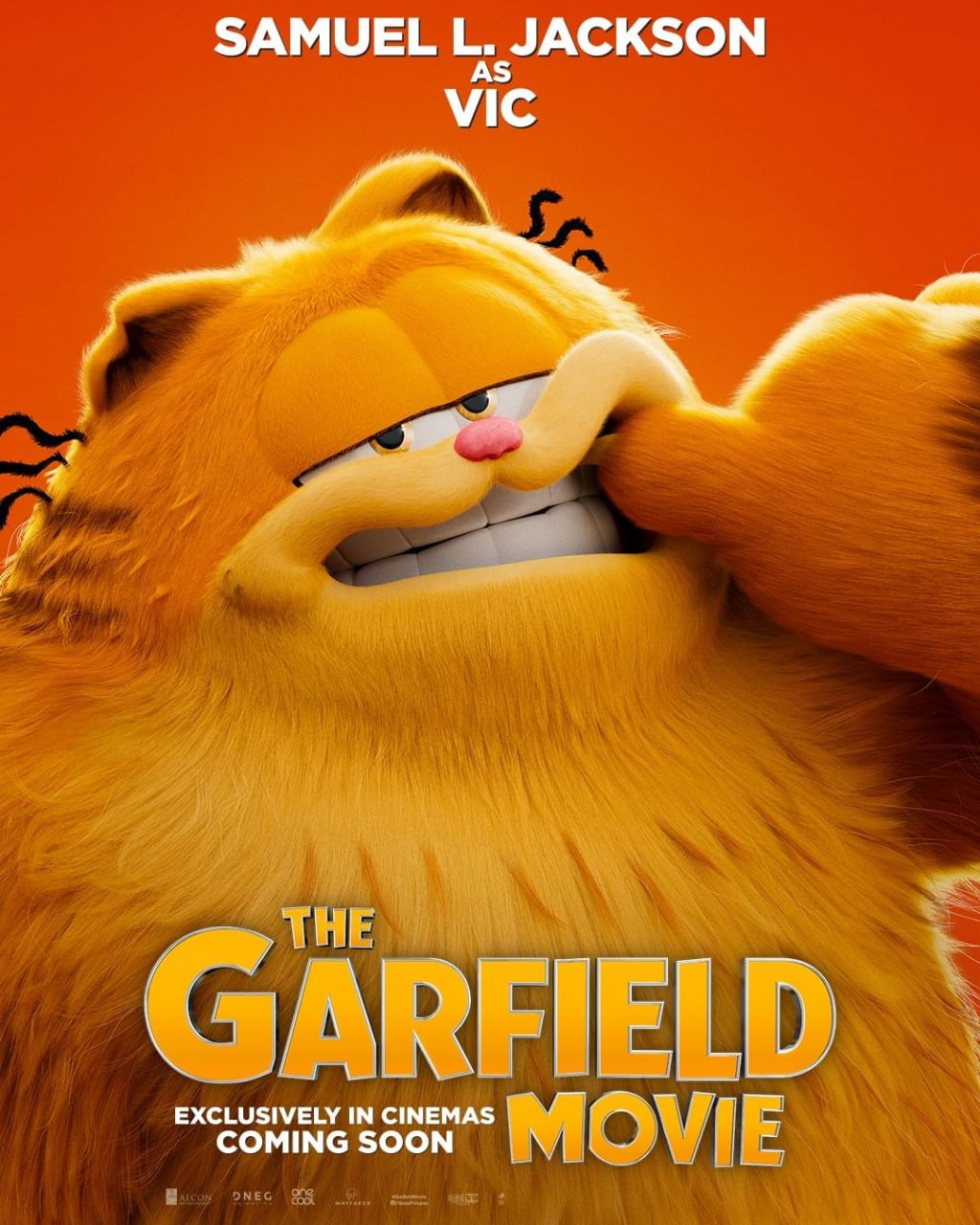 The Garfield Movie featuring Vic as he picks something from his teeth.
