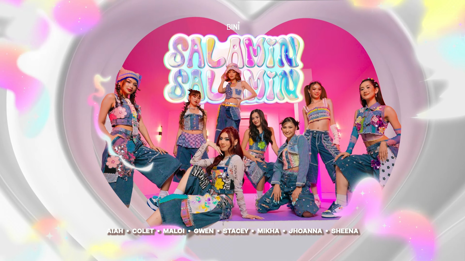 BINI standing together