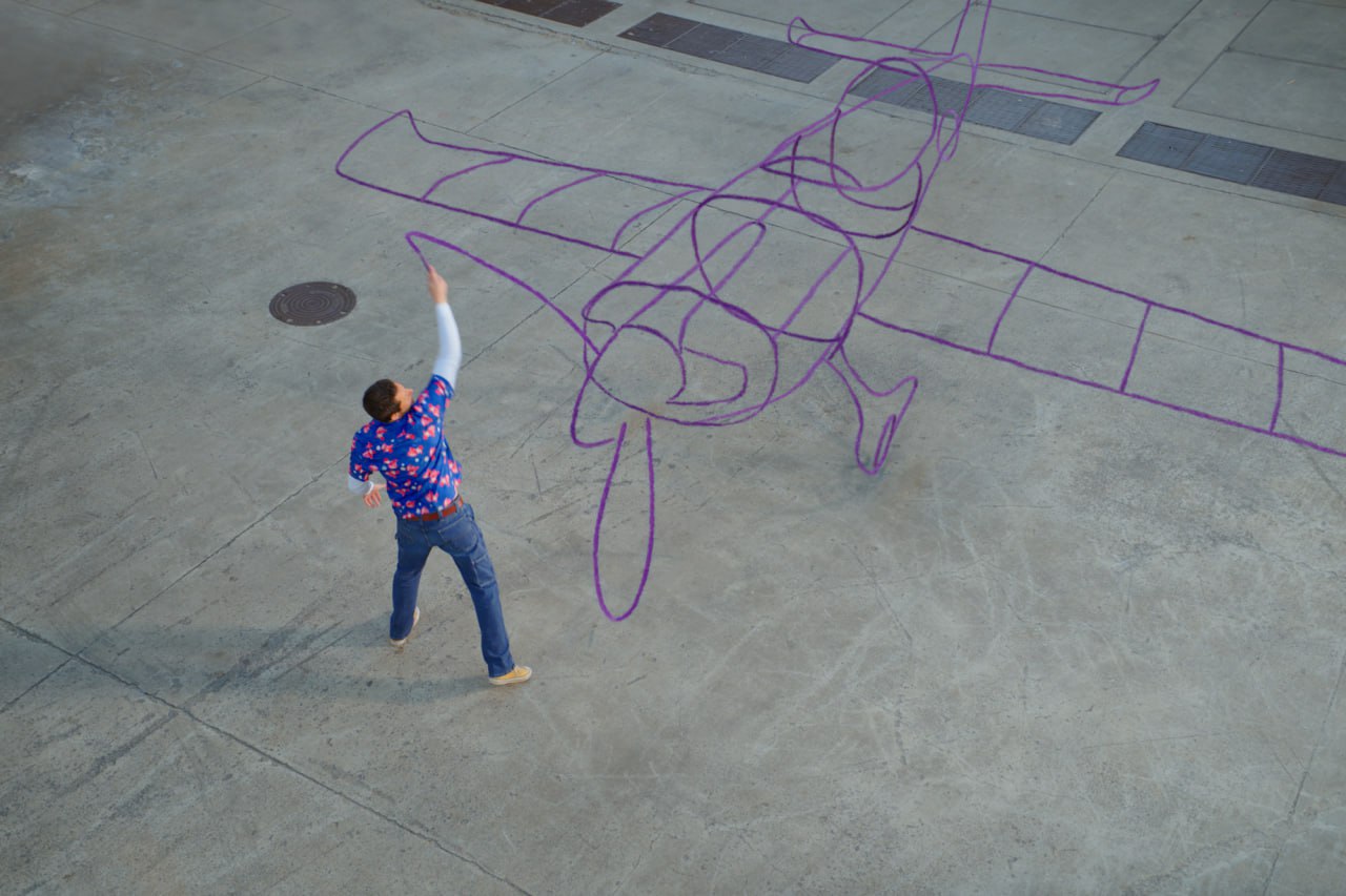 Zachary Levi lets his imagination literally take flight in Harold and the Purple Crayon
