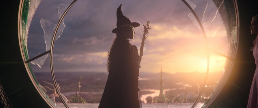Elphaba prepares to take off | Still from Universal Pictures