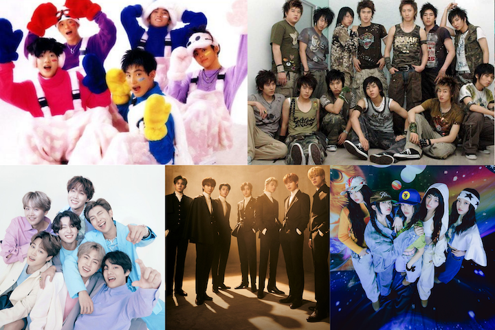 The Five Generations of K-pop | Photos from SM Entertainment, Hybe, and Ador