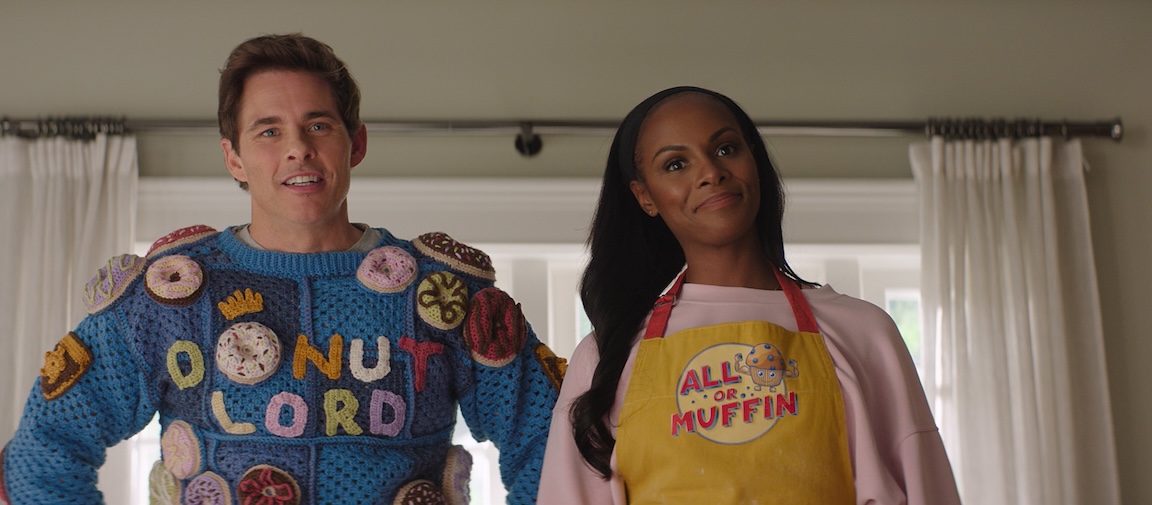 James Marsden as Tom and Tika Sumpter as Maddie in Sonic the Hedgehog 3 | Still from Paramount Pictures and Sega of America, Inc.