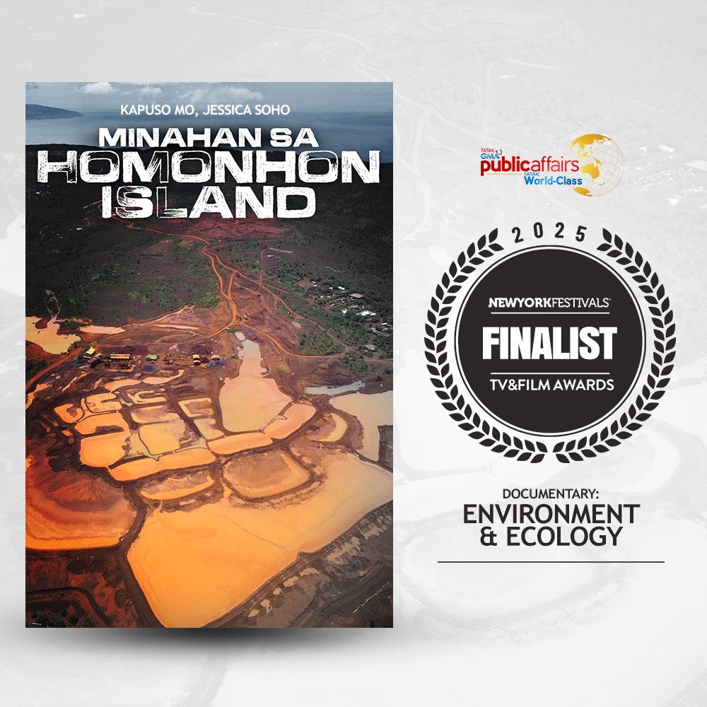KMJS’ “Minahan sa Homonhon Island” earns a finalist slot in the Documentary - Environment & Ecology category