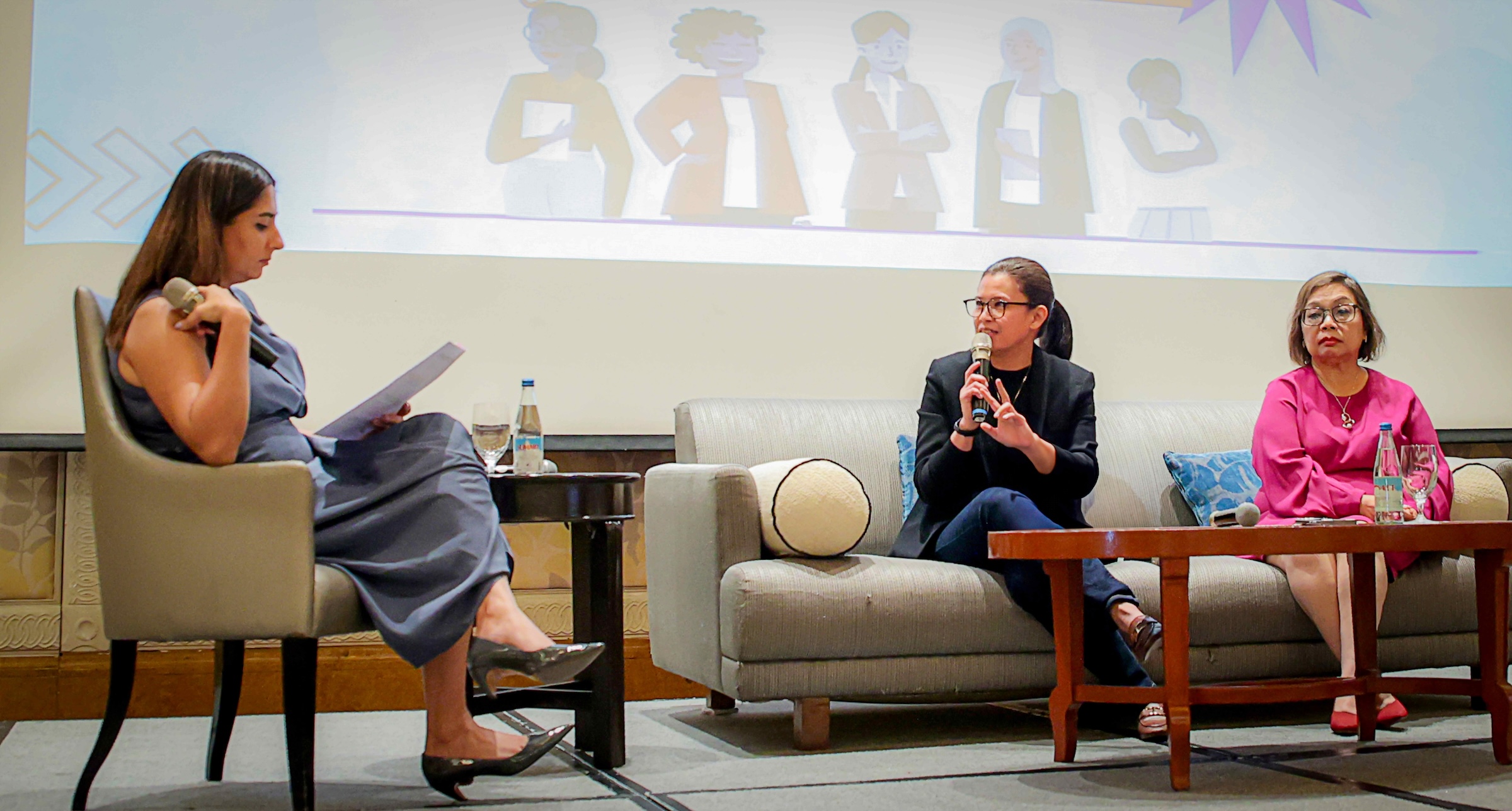 TP Women Chair & Executive Vice President of TP in the Philippines Toni Tompar shares valuable insights on Empowering Women Across Sectors alongside co-panelist Donna Grande, SVP of QBE GSSC, and moderator, Bela Gupta D’Souza, director of ANZCHAM and founder and CEO of Edamama.