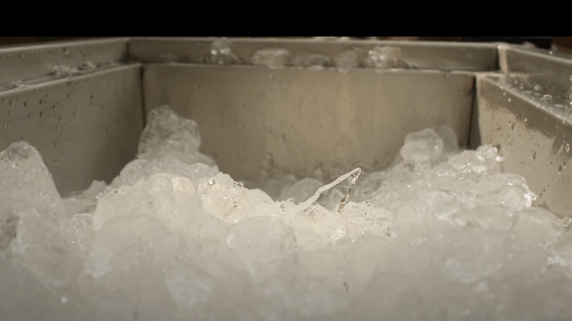 A shard of glass mixes unseen with in ice Final Destination Bloodlines | Photo from Warner Bros. Pictures