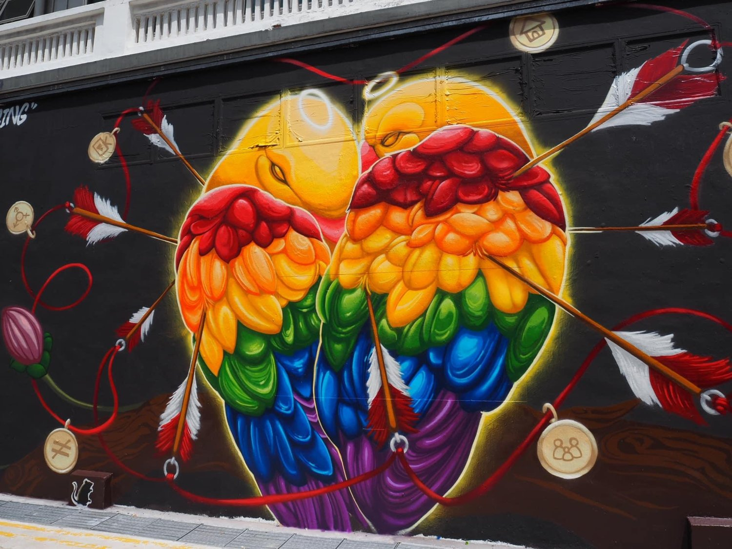 Mural by Sam Lo at Aliwal Arts Center | Photo courtesy of Living Archive of Contemporary Asian Art (LACAA)