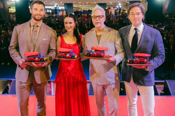 Superman Cast Producer and Director Posing with Tokens at Superman World Tour in Manila Superman Cast Producer and Director Posing with Tokens at Superman World Tour in Manila | Photo courtesy to Superman Official Page
