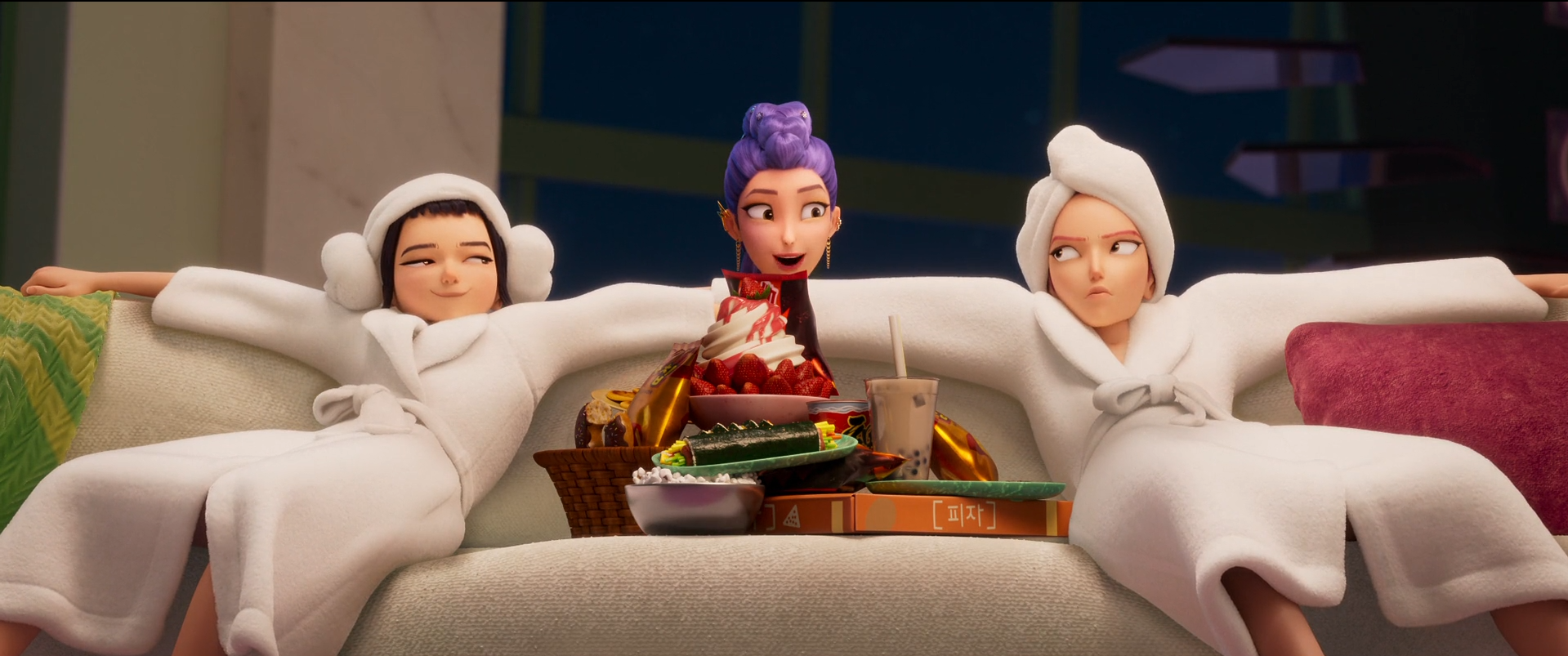 After concert celebration with the girls | Photo from Netflix