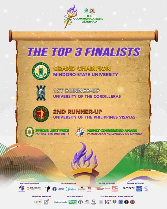 The Communications Olympiad Top 3 and Special Awards