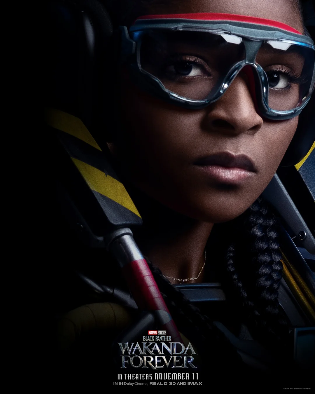 Riri Williams’ character poster for “Black Panther: Wakanda Forever” | Poster from Marvel Studios