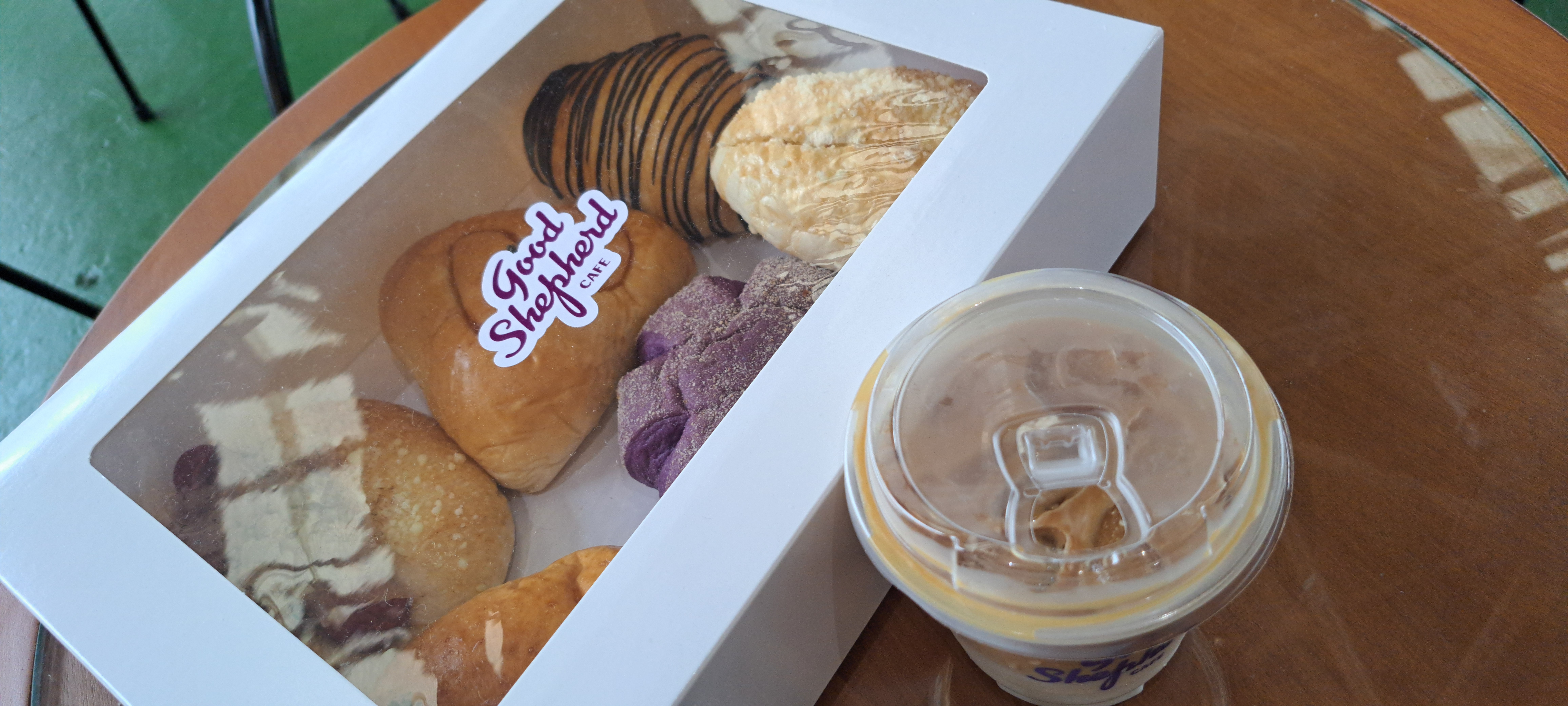 An assorted box of personalized half-dozen pastries