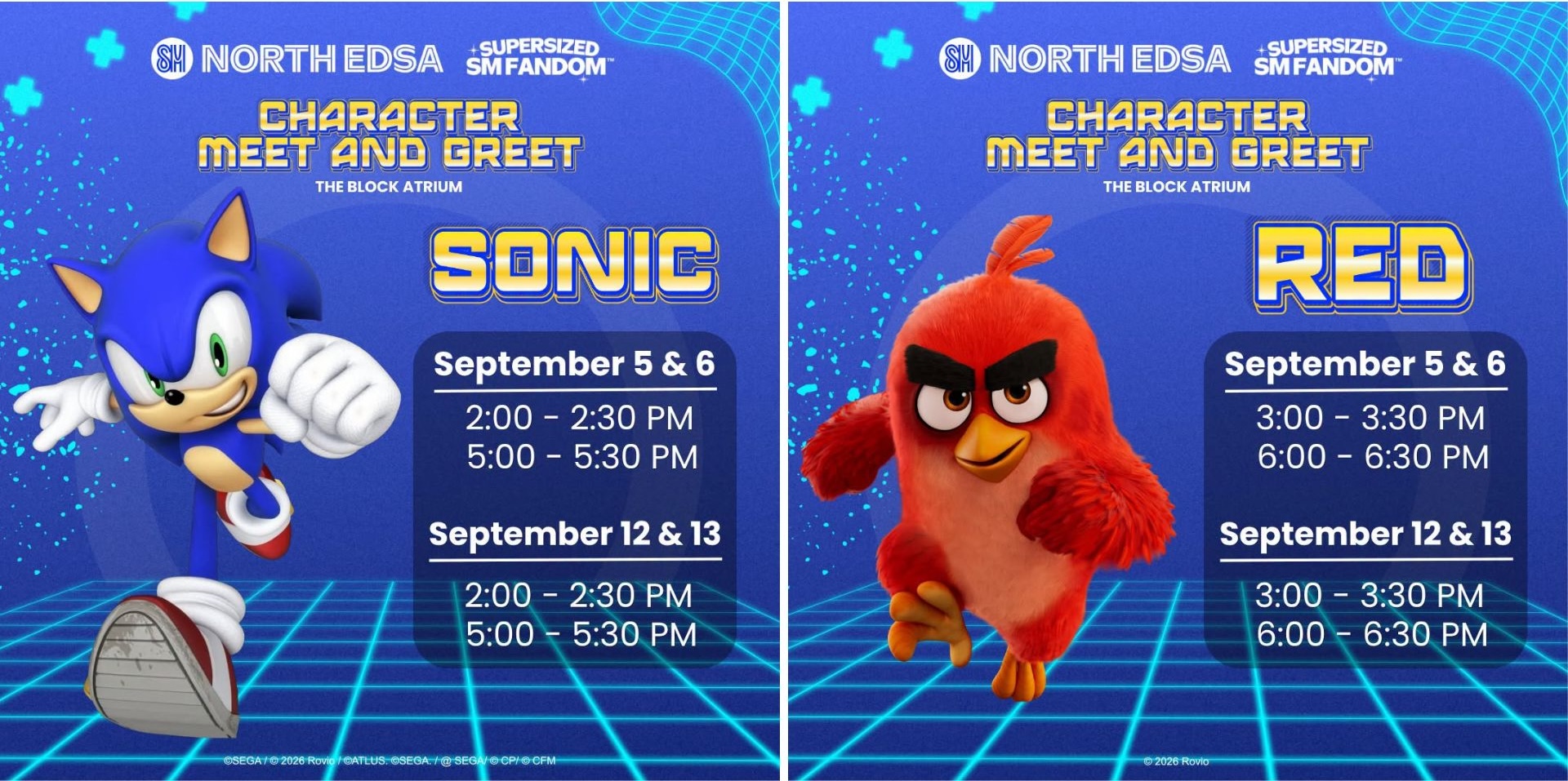 Sonic and Red Character Meet and Greet Events | Images from SM North EDSA